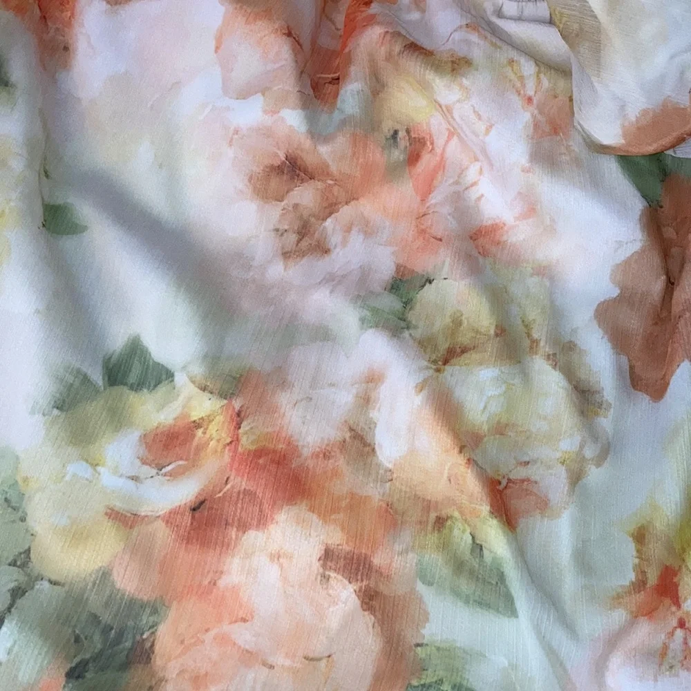 Floral Flutter Sleeve Maxi Dress NWT - Picture 11 of 13